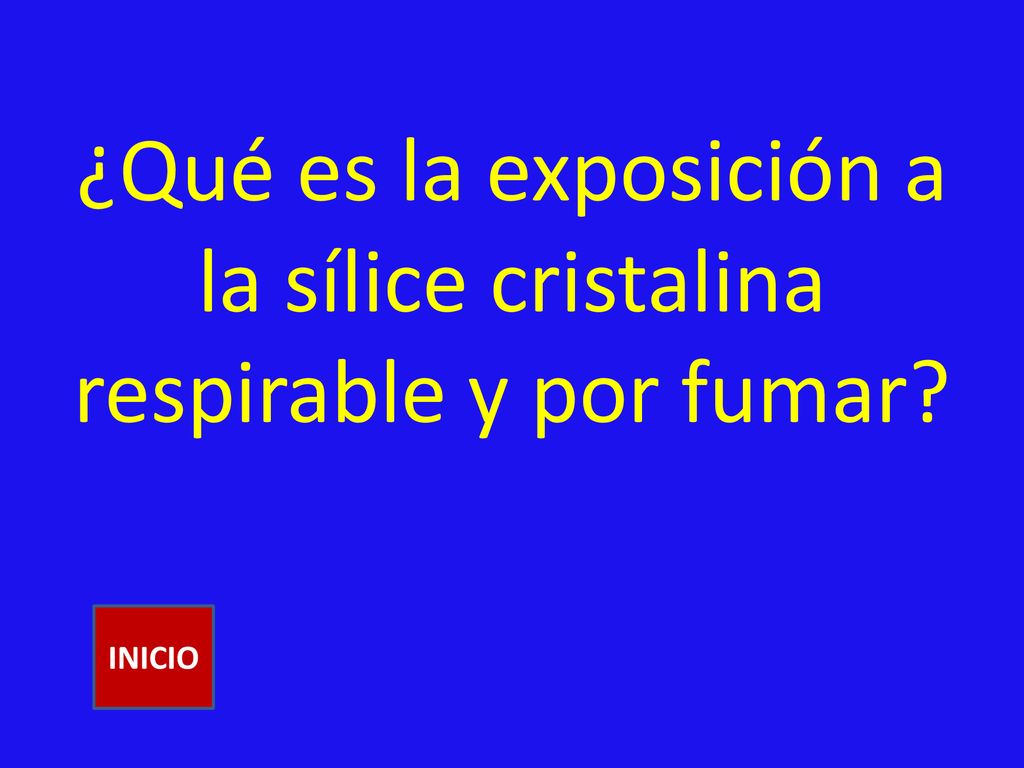 ¿Qué es la exposición a la sílice cristalina respirable y por fumar