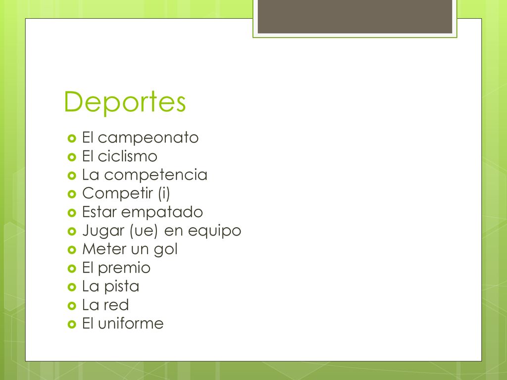 Deportes El campeonato El ciclismo La competencia Competir (i)
