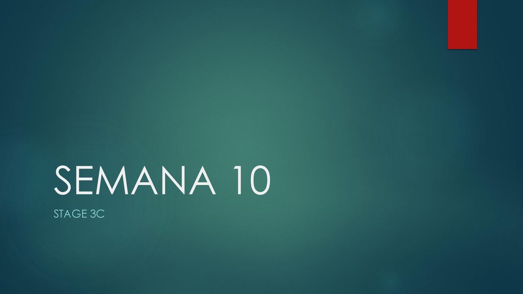 SEMANA 10 STAGE 3C