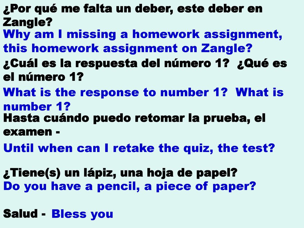 What is the response to number 1 What is number 1