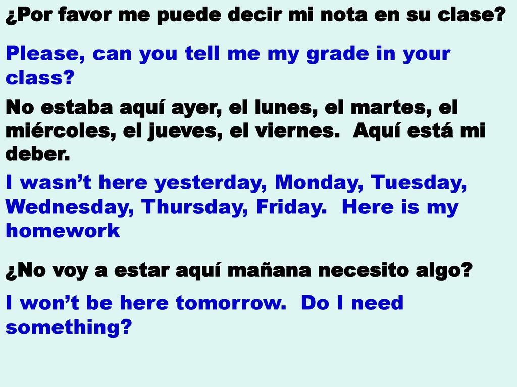 Please, can you tell me my grade in your class