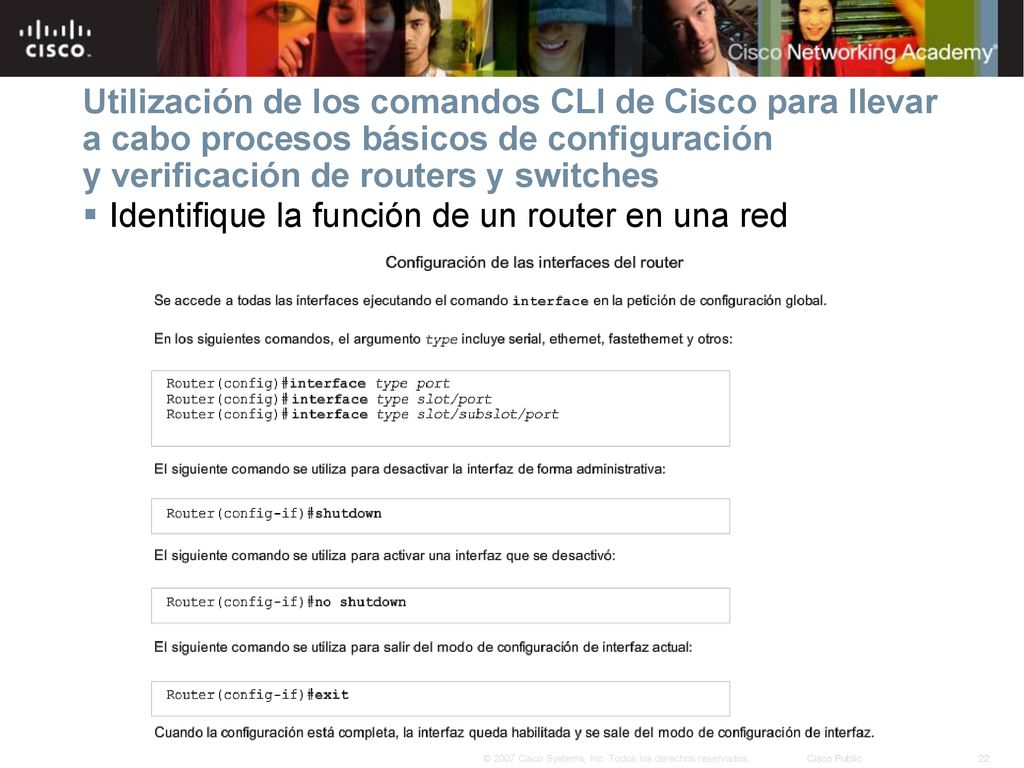 Utilización de los comandos CLI de Cisco para llevar a cabo procesos básicos de configuración y verificación de routers y switches