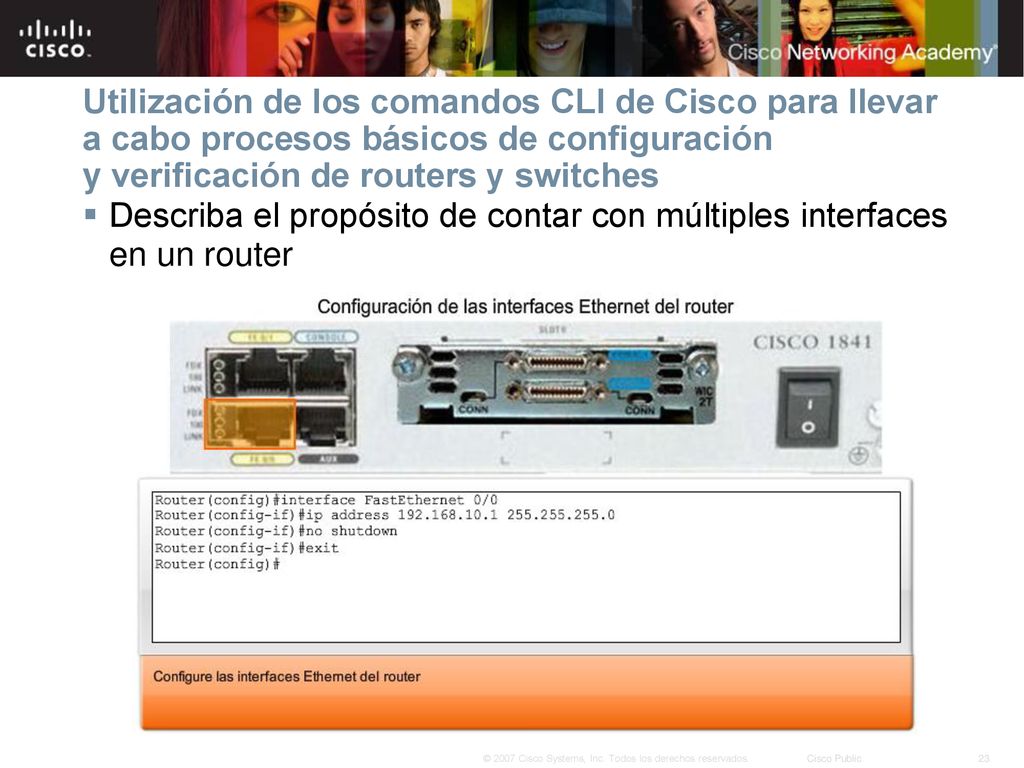 Utilización de los comandos CLI de Cisco para llevar a cabo procesos básicos de configuración y verificación de routers y switches
