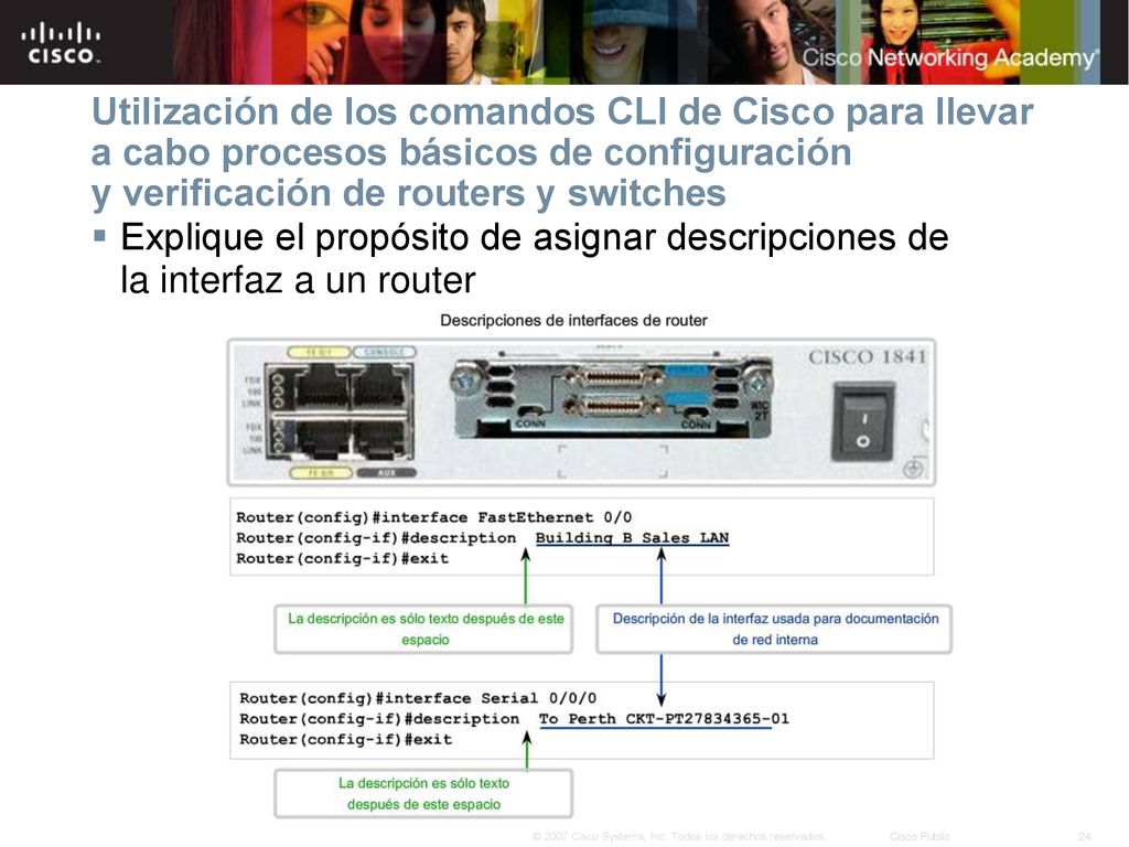 Utilización de los comandos CLI de Cisco para llevar a cabo procesos básicos de configuración y verificación de routers y switches