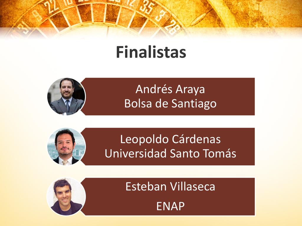 Finalistas Andrés Araya Bolsa de Santiago