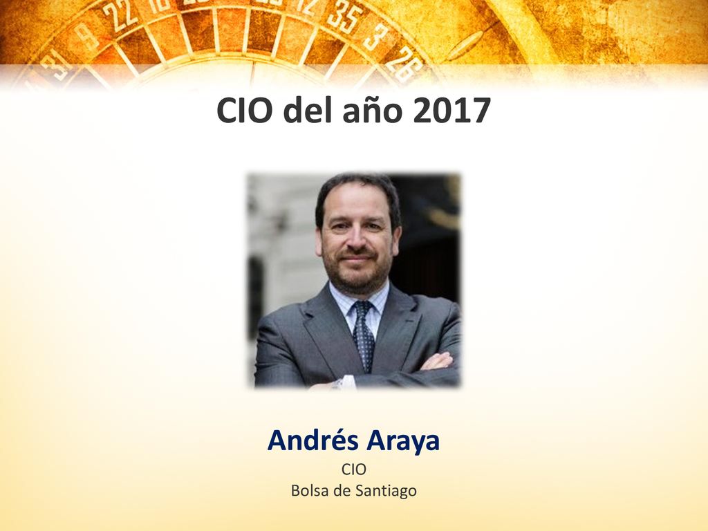 CIO del año 2017 Andrés Araya CIO Bolsa de Santiago