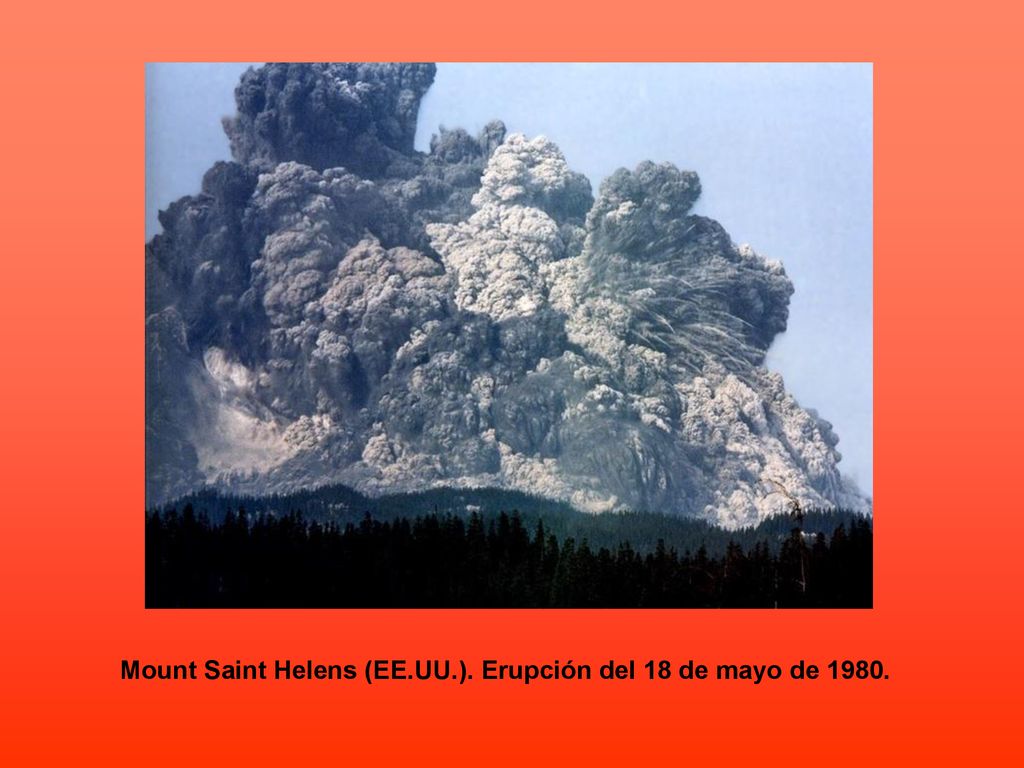 Mount Saint Helens (EE.UU.). Erupción del 18 de mayo de 1980.