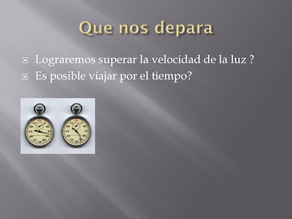 Que nos depara Lograremos superar la velocidad de la luz