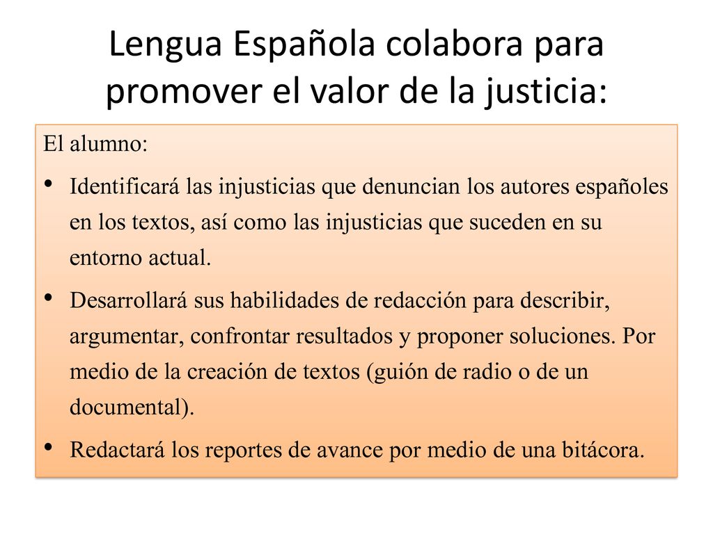 Lengua Española colabora para promover el valor de la justicia: