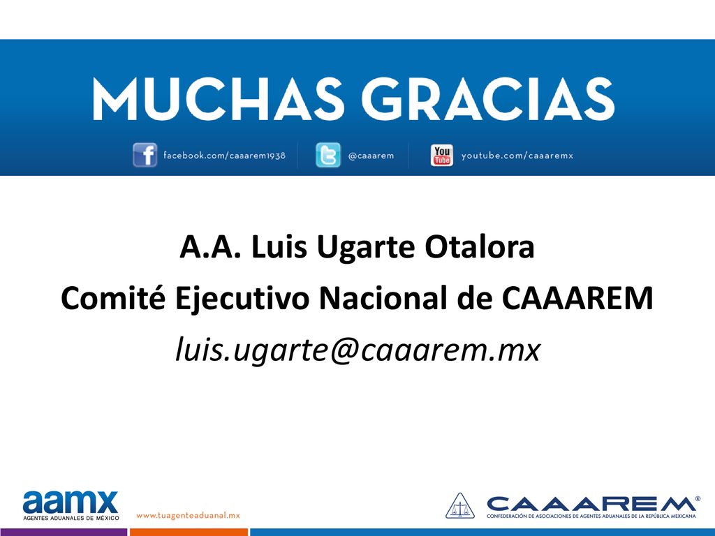 A. A. Luis Ugarte Otalora Comité Ejecutivo Nacional de CAAAREM luis