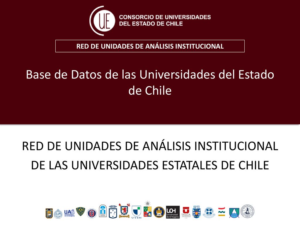 Base de Datos de las Universidades del Estado de Chile