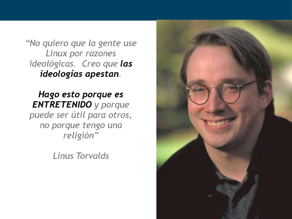 No quiero que la gente use Linux por razones ideológicas