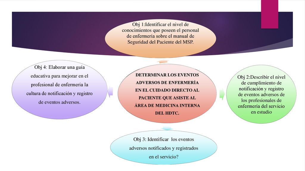 DETERMINAR LOS EVENTOS ADVERSOS DE ENFERMERÍA EN EL CUIDADO DIRECTO AL PACIENTE QUE ASISTE AL ÁREA DE MEDICINA INTERNA DEL HDTC.