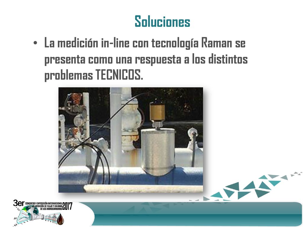 Soluciones La medición in-line con tecnología Raman se presenta como una respuesta a los distintos problemas TECNICOS.