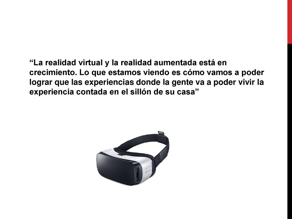 La realidad virtual y la realidad aumentada está en crecimiento