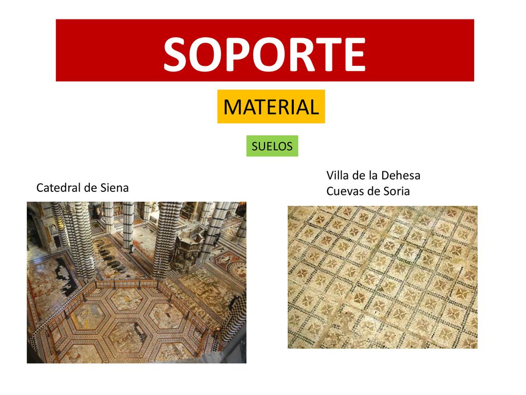SOPORTE MATERIAL SUELOS Villa de la Dehesa Cuevas de Soria