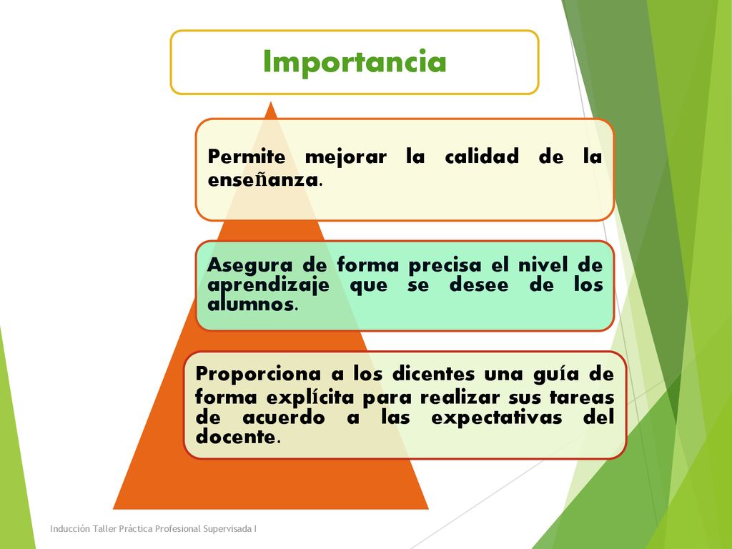 Importancia Permite mejorar la calidad de la enseñanza.