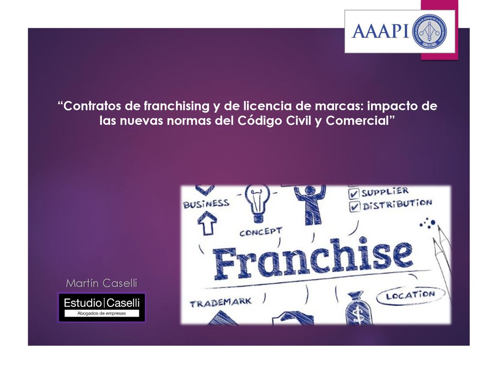 Contratos de franchising y de licencia de marcas: impacto de las nuevas normas del Código Civil y Comercial