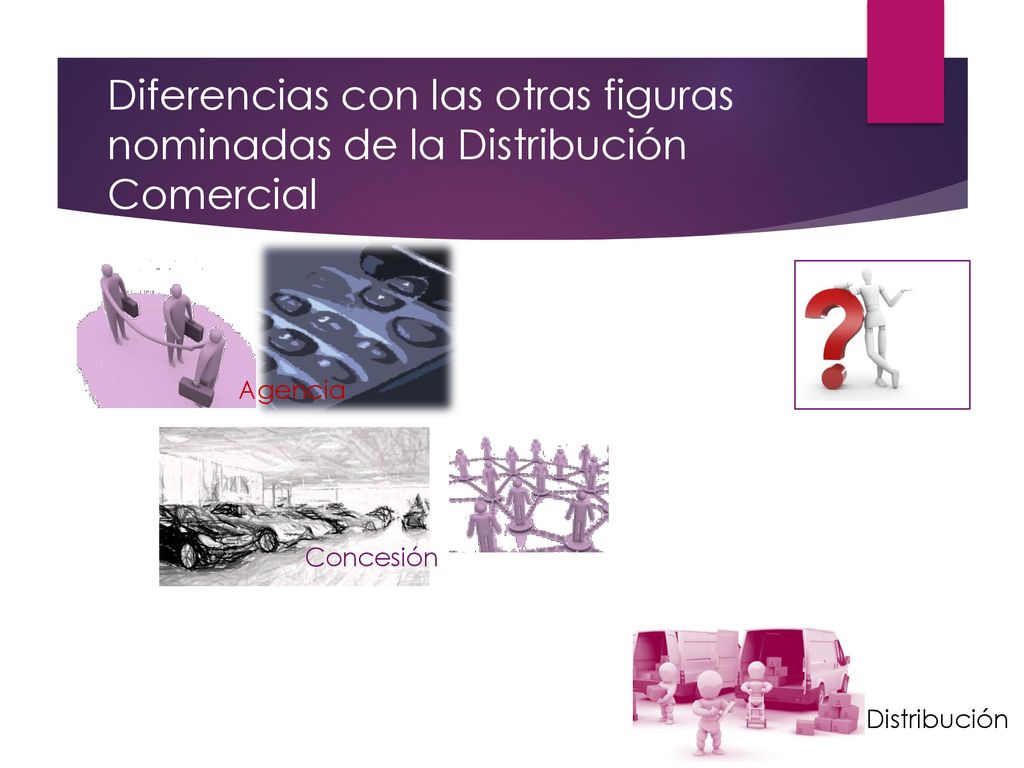 Diferencias con las otras figuras nominadas de la Distribución Comercial