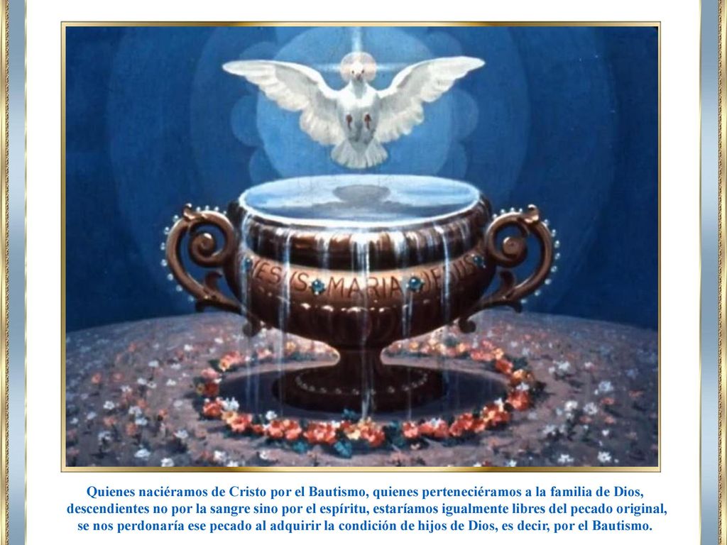 Quienes naciéramos de Cristo por el Bautismo, quienes perteneciéramos a la familia de Dios,