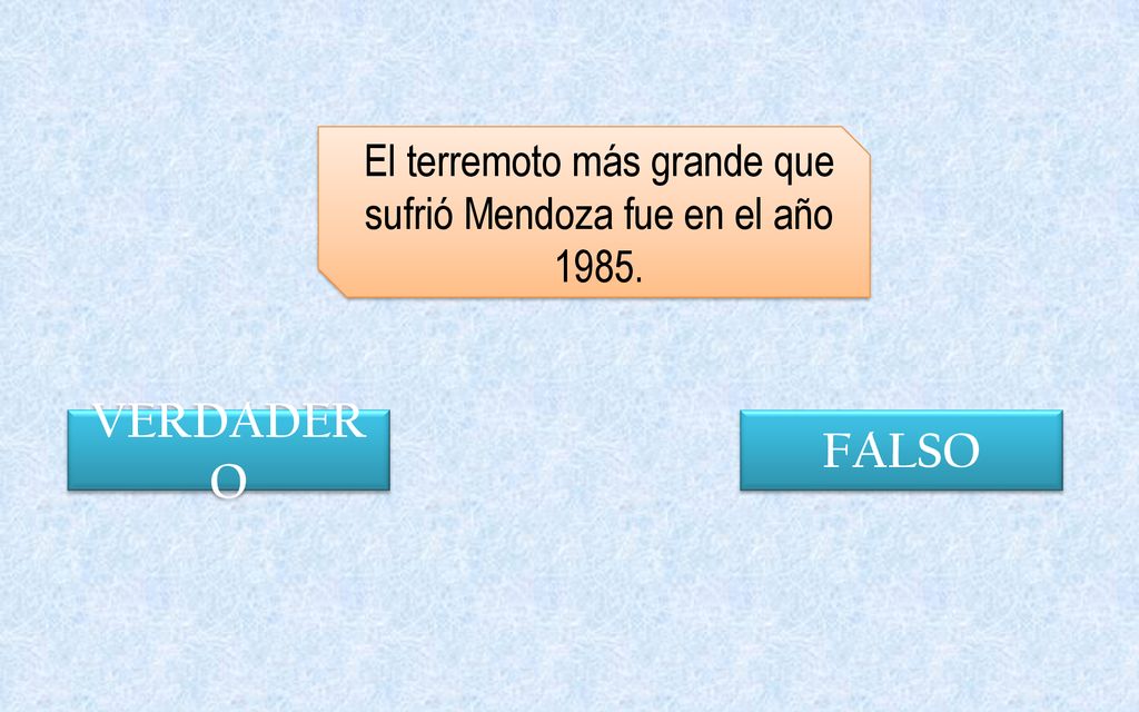 El terremoto más grande que sufrió Mendoza fue en el año 1985.
