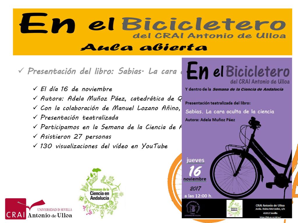 Presentación del libro: Sabias. La cara oculta de la ciencia