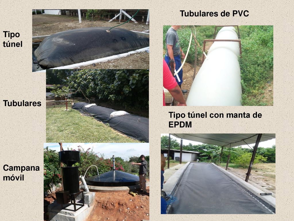 Tubulares de PVC Tipo túnel Tubulares Tipo túnel con manta de EPDM Campana móvil