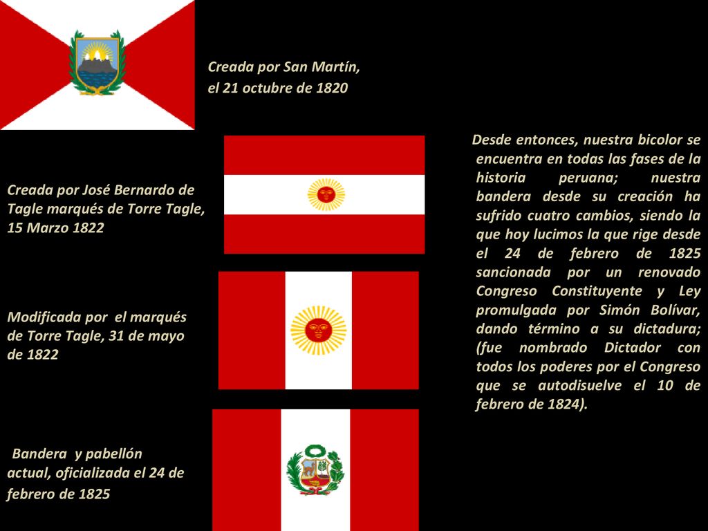 Modificada por el marqués de Torre Tagle, 31 de mayo de 1822