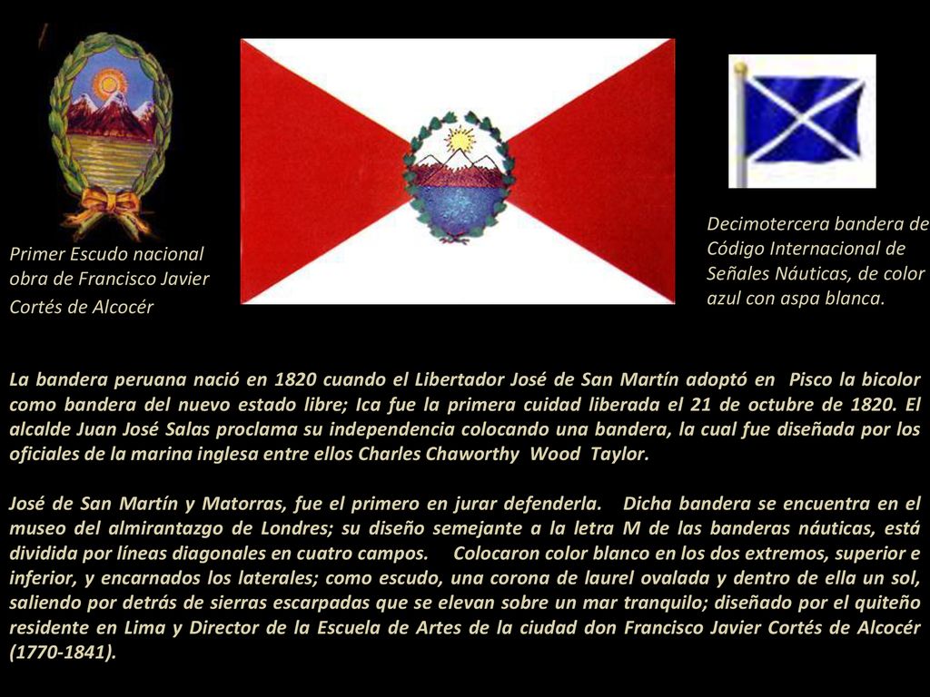 Decimotercera bandera del Código Internacional de Señales Náuticas, de color azul con aspa blanca.