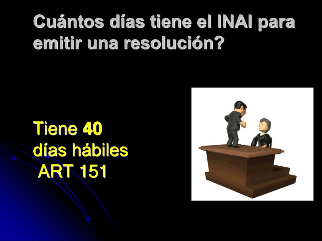 Cuántos días tiene el INAI para emitir una resolución