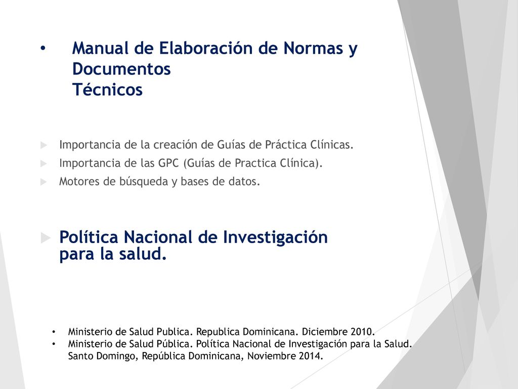 Manual de Elaboración de Normas y Documentos Técnicos