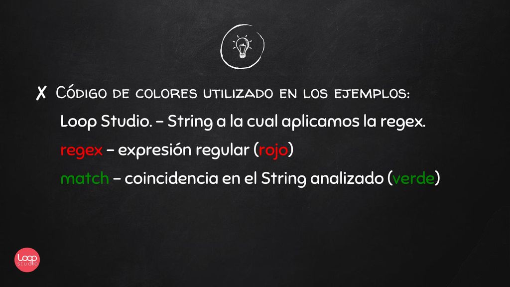 Código de colores utilizado en los ejemplos: