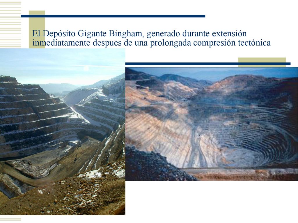 El Depósito Gigante Bingham, generado durante extensión inmediatamente despues de una prolongada compresión tectónica