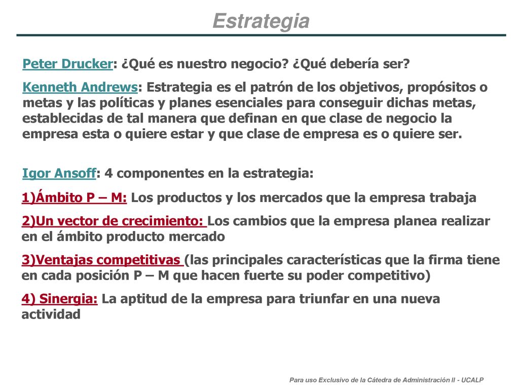 Estrategia Peter Drucker: ¿Qué es nuestro negocio ¿Qué debería ser