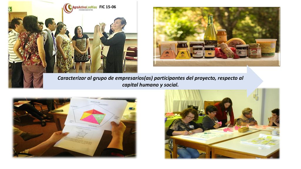 FIC Caracterizar al grupo de empresarios(as) participantes del proyecto, respecto al capital humano y social.