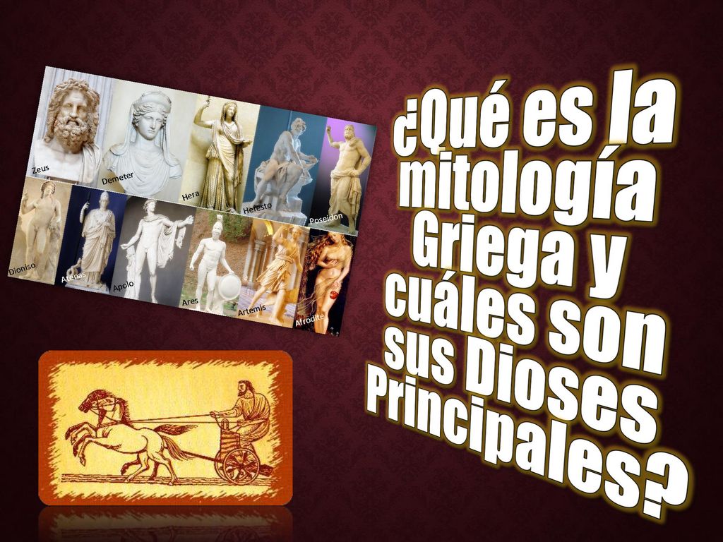 ¿Qué es la mitología Griega y cuáles son sus Dioses Principales