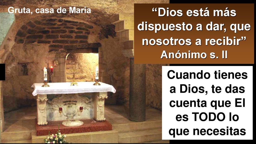 Dios está más dispuesto a dar, que nosotros a recibir Anónimo s. II