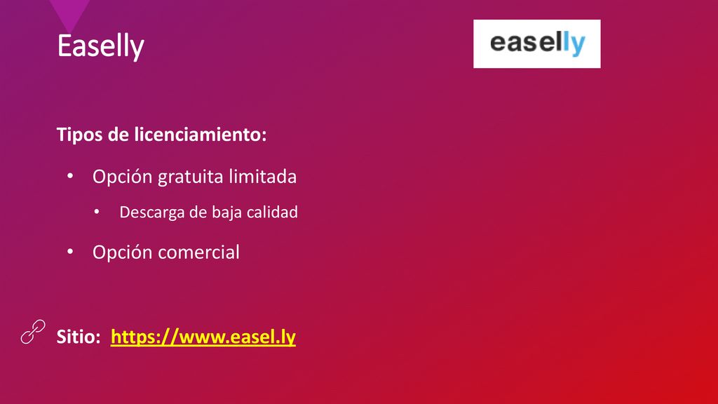 Easelly Tipos de licenciamiento: Opción gratuita limitada