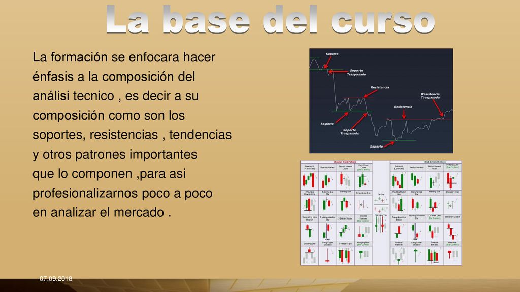 La base del curso La formación se enfocara hacer