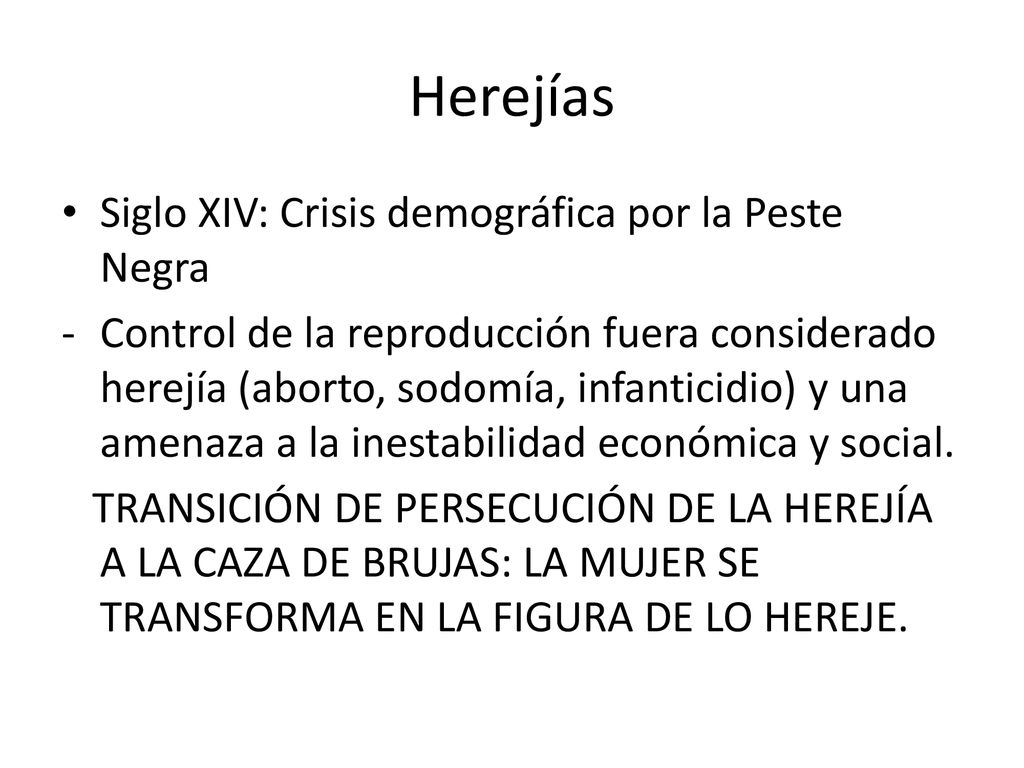 Herejías Siglo XIV: Crisis demográfica por la Peste Negra