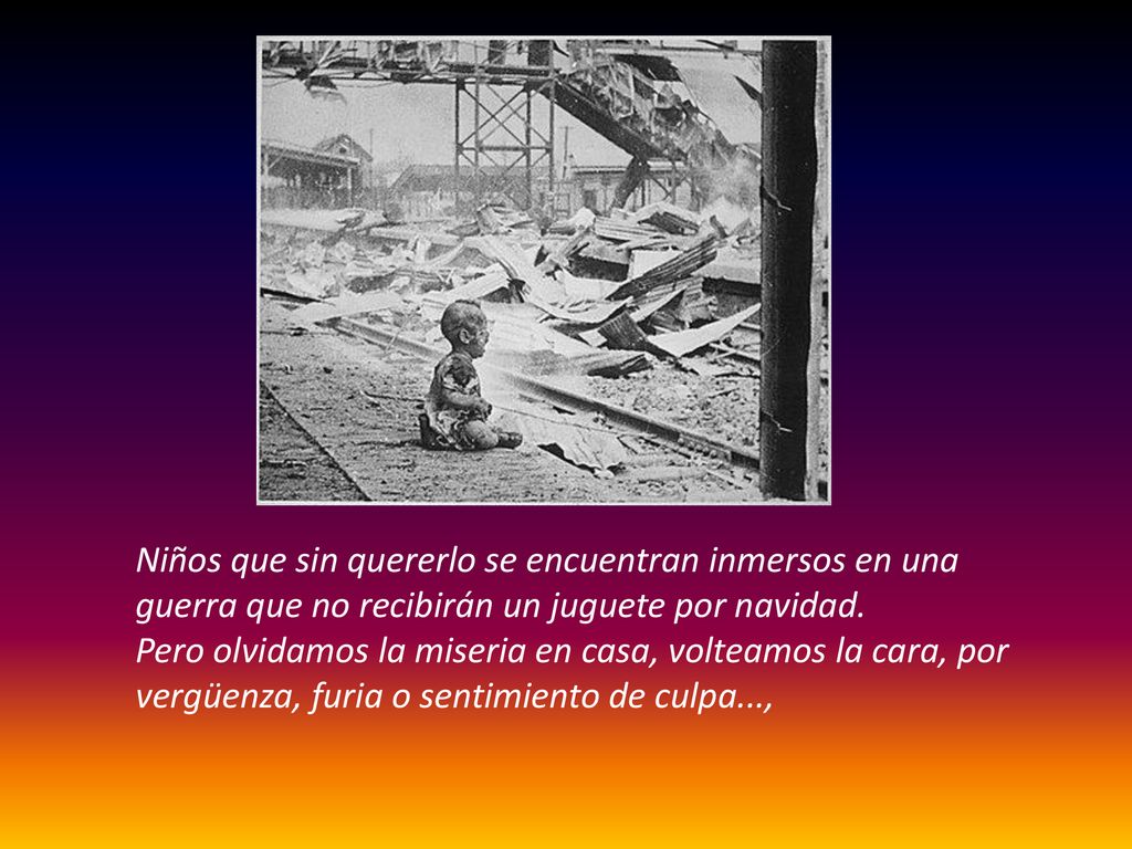 Niños que sin quererlo se encuentran inmersos en una guerra que no recibirán un juguete por navidad.