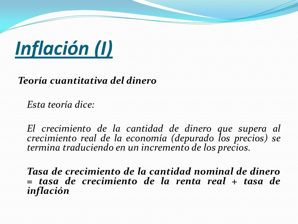 Inflación (I)