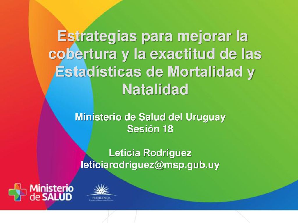 Estrategias para mejorar la cobertura y la exactitud de las Estadísticas de Mortalidad y Natalidad