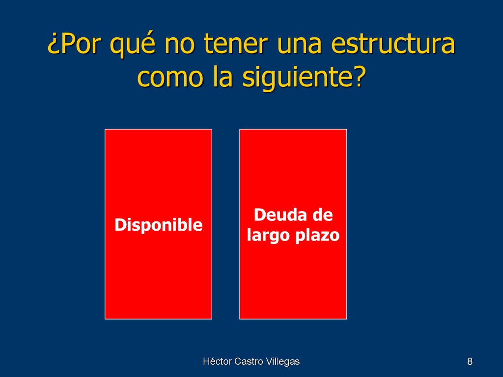 ¿Por qué no tener una estructura como la siguiente