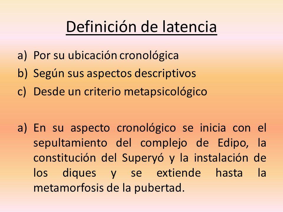 Definición de latencia