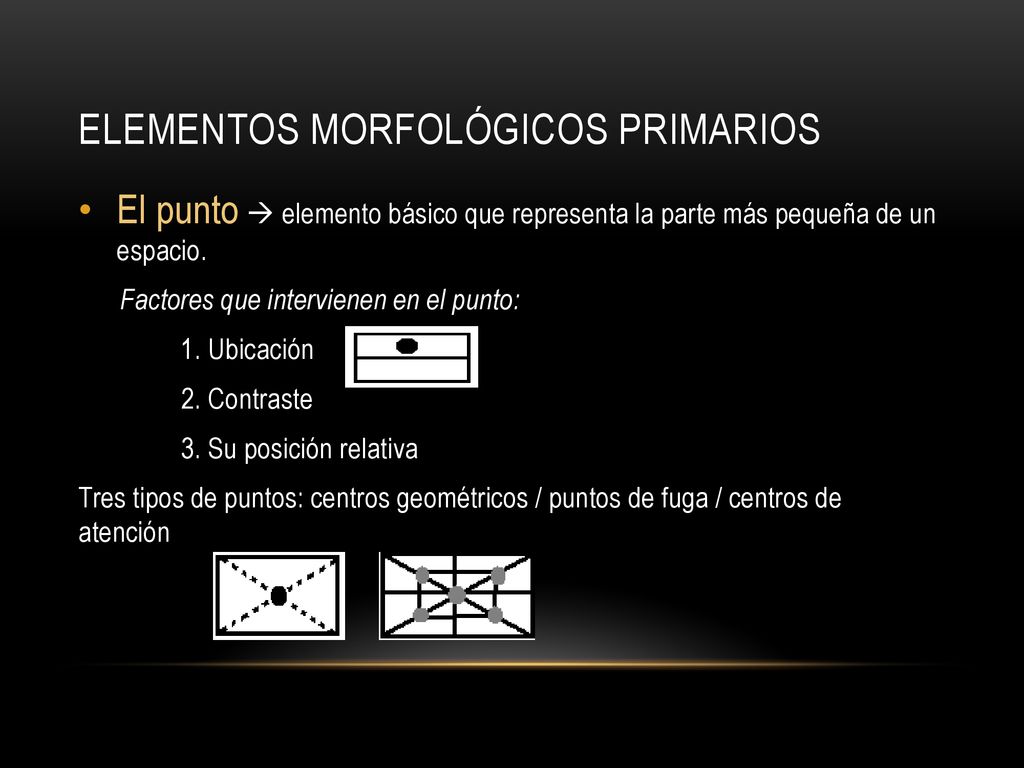 ELEMENTOS MORFOLÓGICOS PRIMARIOS