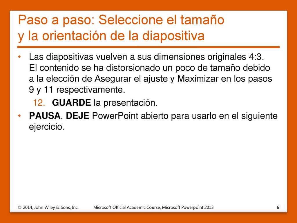 Paso a paso: Seleccione el tamaño y la orientación de la diapositiva