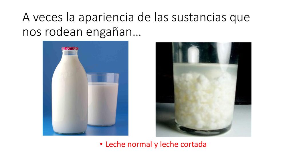 A veces la apariencia de las sustancias que nos rodean engañan…