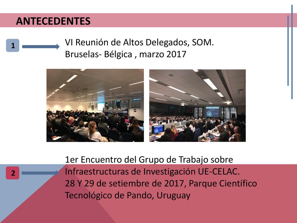 antecedentes VI Reunión de Altos Delegados, SOM. Bruselas- Bélgica , marzo