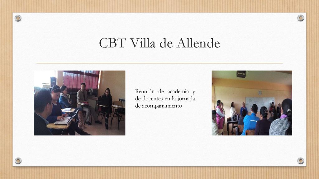 CBT Villa de Allende Reunión de academia y de docentes en la jornada de acompañamiento